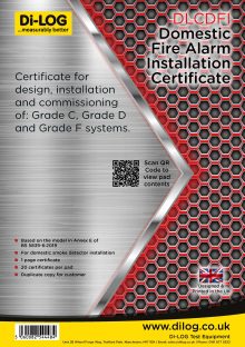 Fire Alarm - Certificate Pads