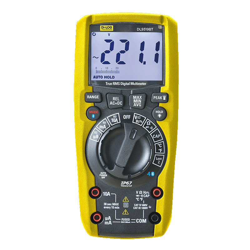 Di-LOG DL9319BT – Professional Heavy Duty TRMS Bluetooth Digital Multimeter