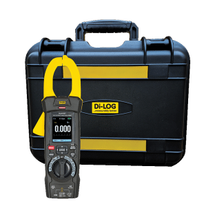 image of solar test kit with irradiance meter, clamp meter and carry case